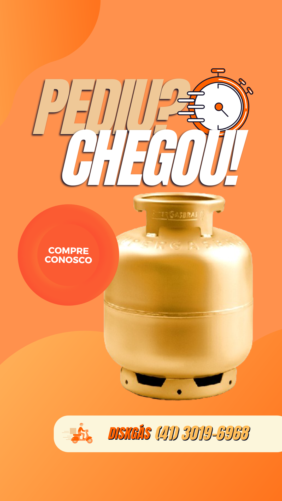 Agilgás | Santa Felecidade | Distribuidora de Gás P13, P20 e P45 | Supergasbras